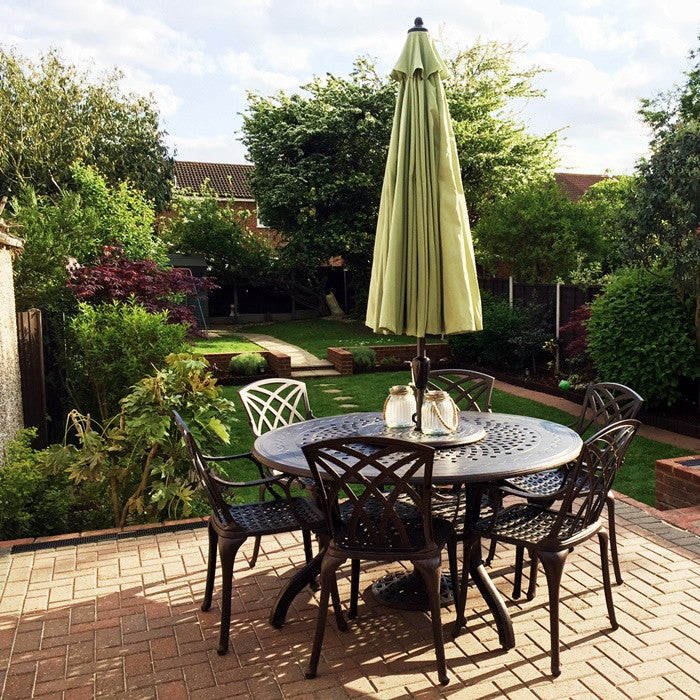 Amelia tuintafel (6 persoons set)