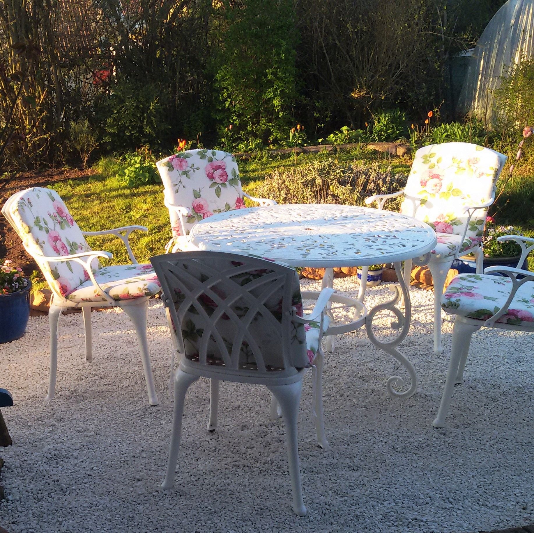 Flora tuintafel (4 persoons set)