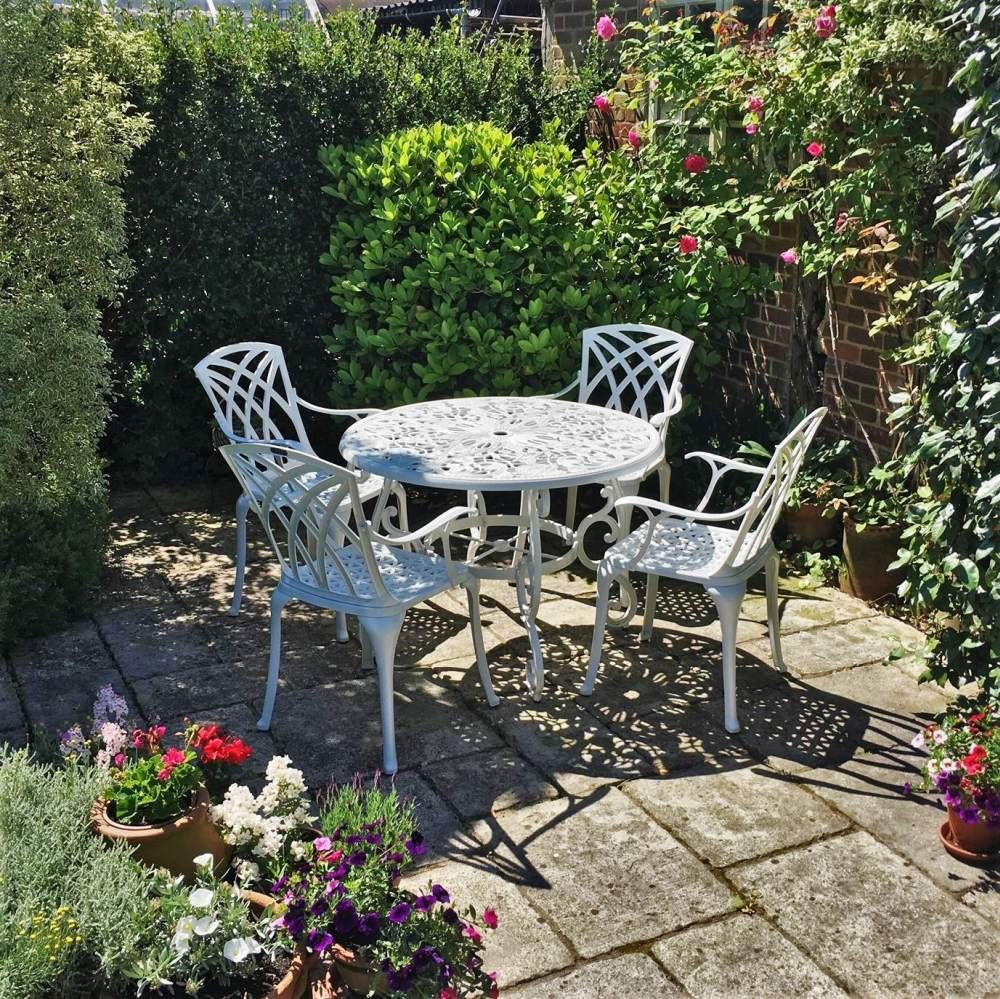 Flora tuintafel (4 persoons set)