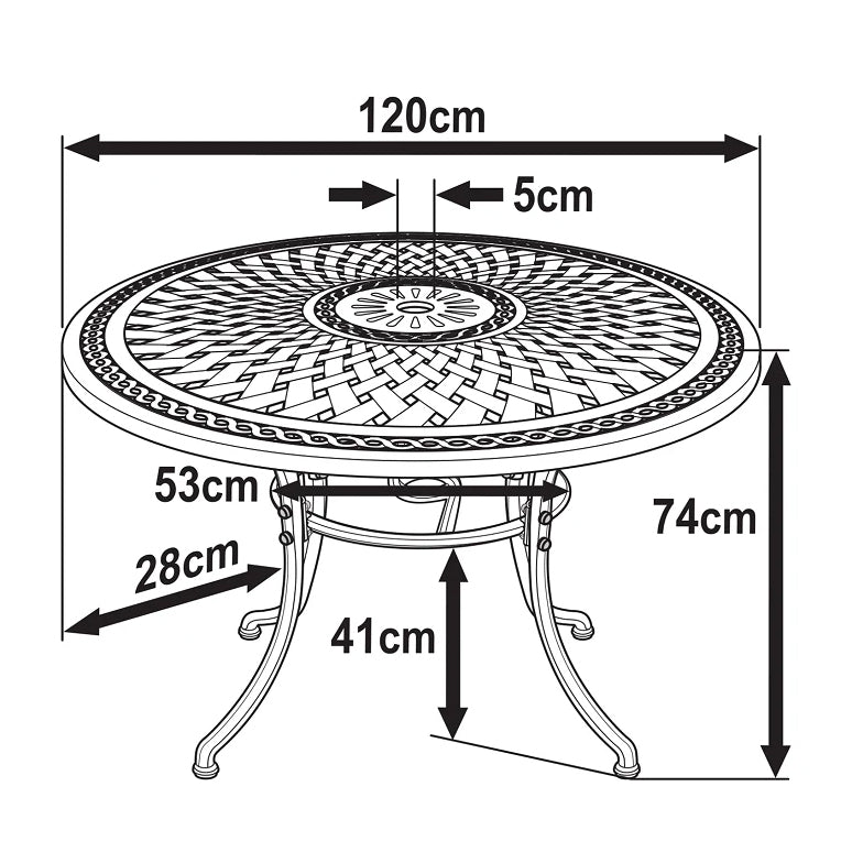 Alice Tuintafel (6 Persoons Set)