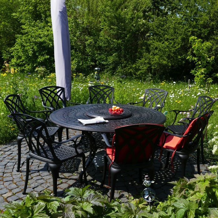 Amelia Tuintafel (8 Persoons Set) - Antiek Brons