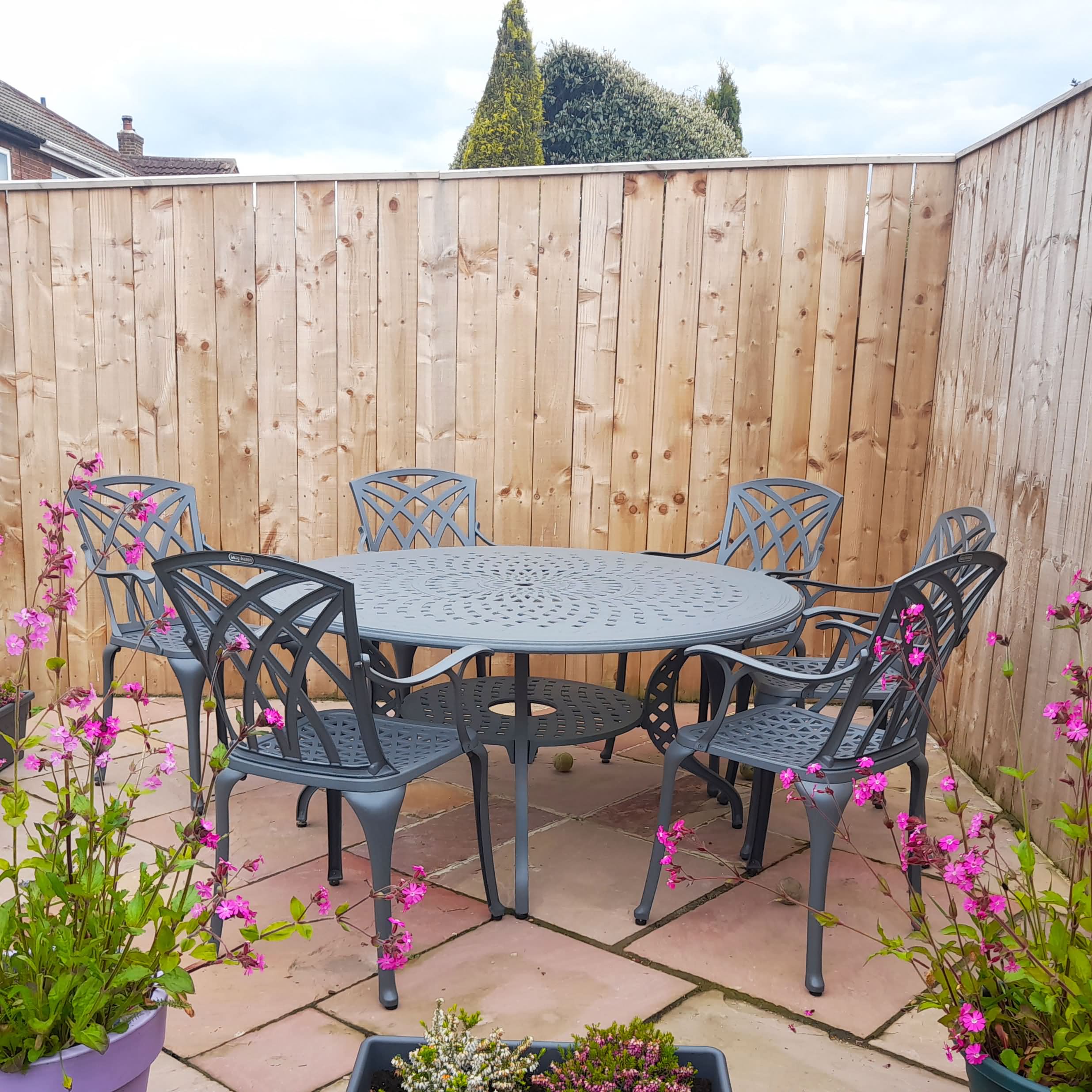Amelia tuintafel (8 persoons set)