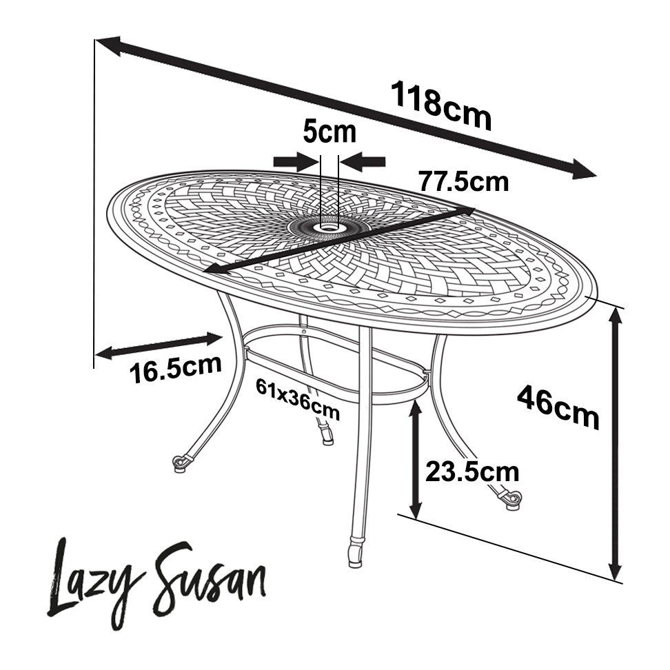 Bella tuintafel (4 persoons set)
