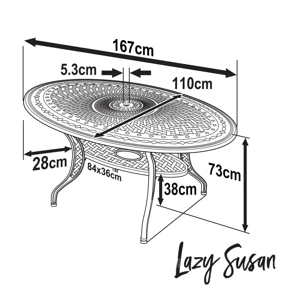 Charlotte Tuintafel (6 Persoons Set)
