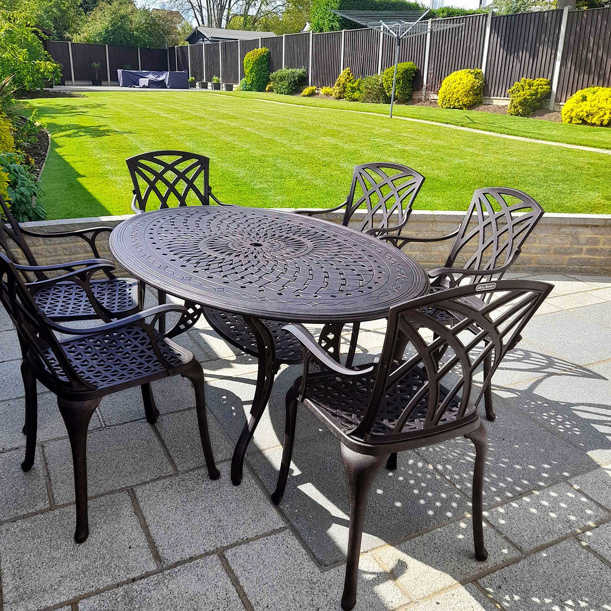 Charlotte tuintafel (6 persoons set)