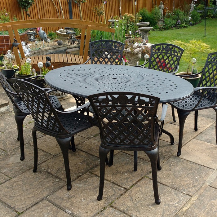 Charlotte tuintafel (6 persoons set)