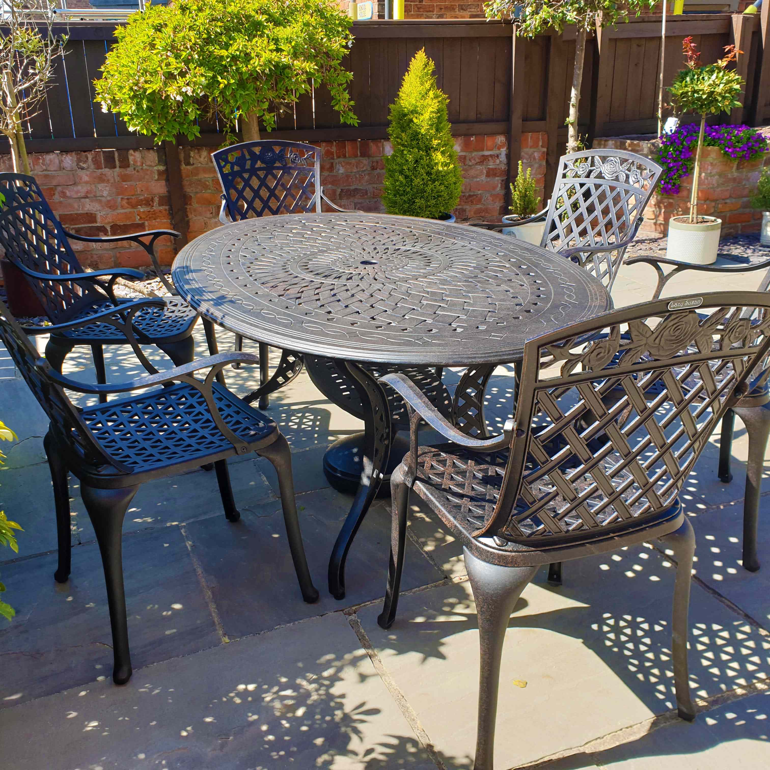 Charlotte tuintafel (6 persoons set)