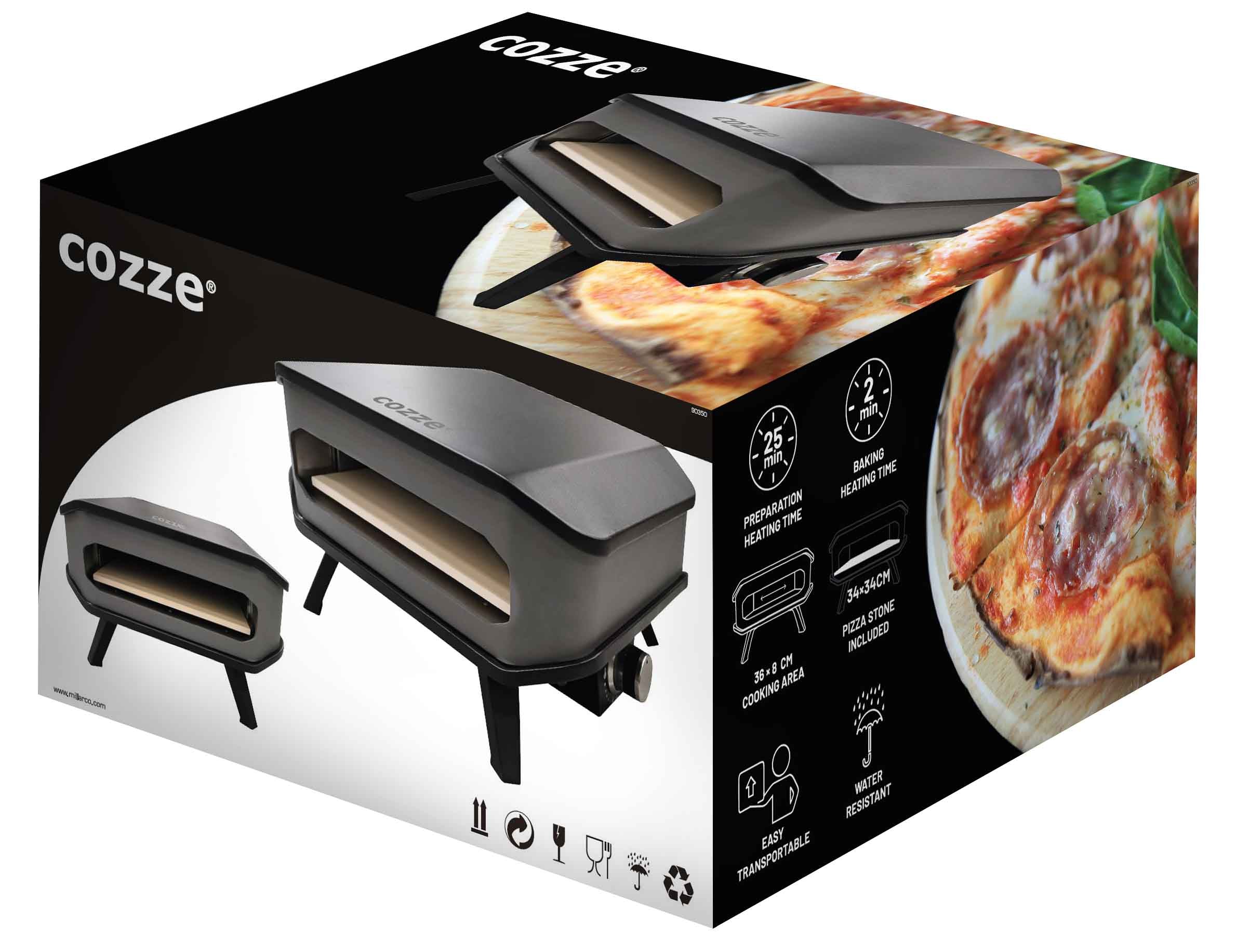 Cozze Pizza Oven 13" - Black