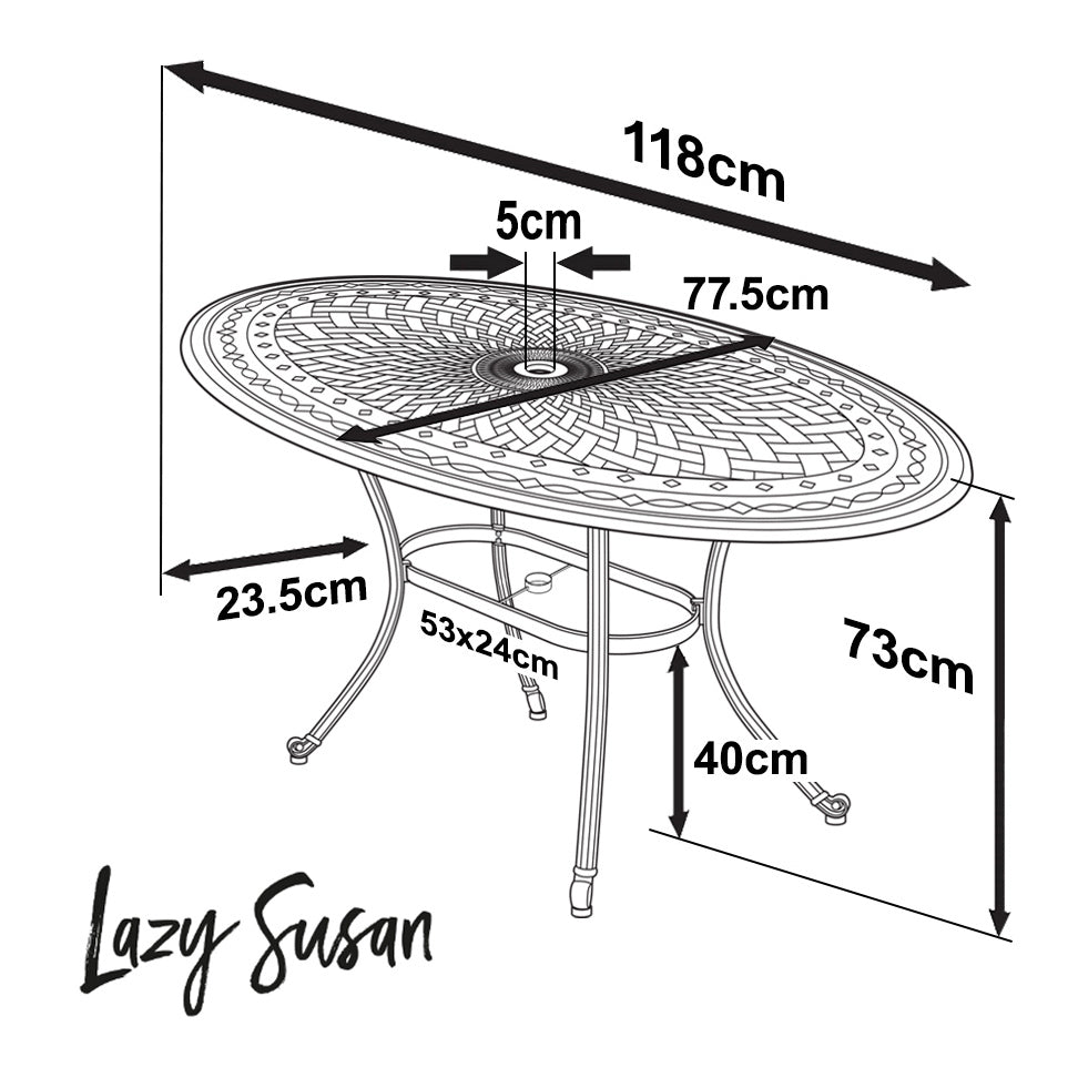 Daisie Tuintafel (2 Persoons Set)