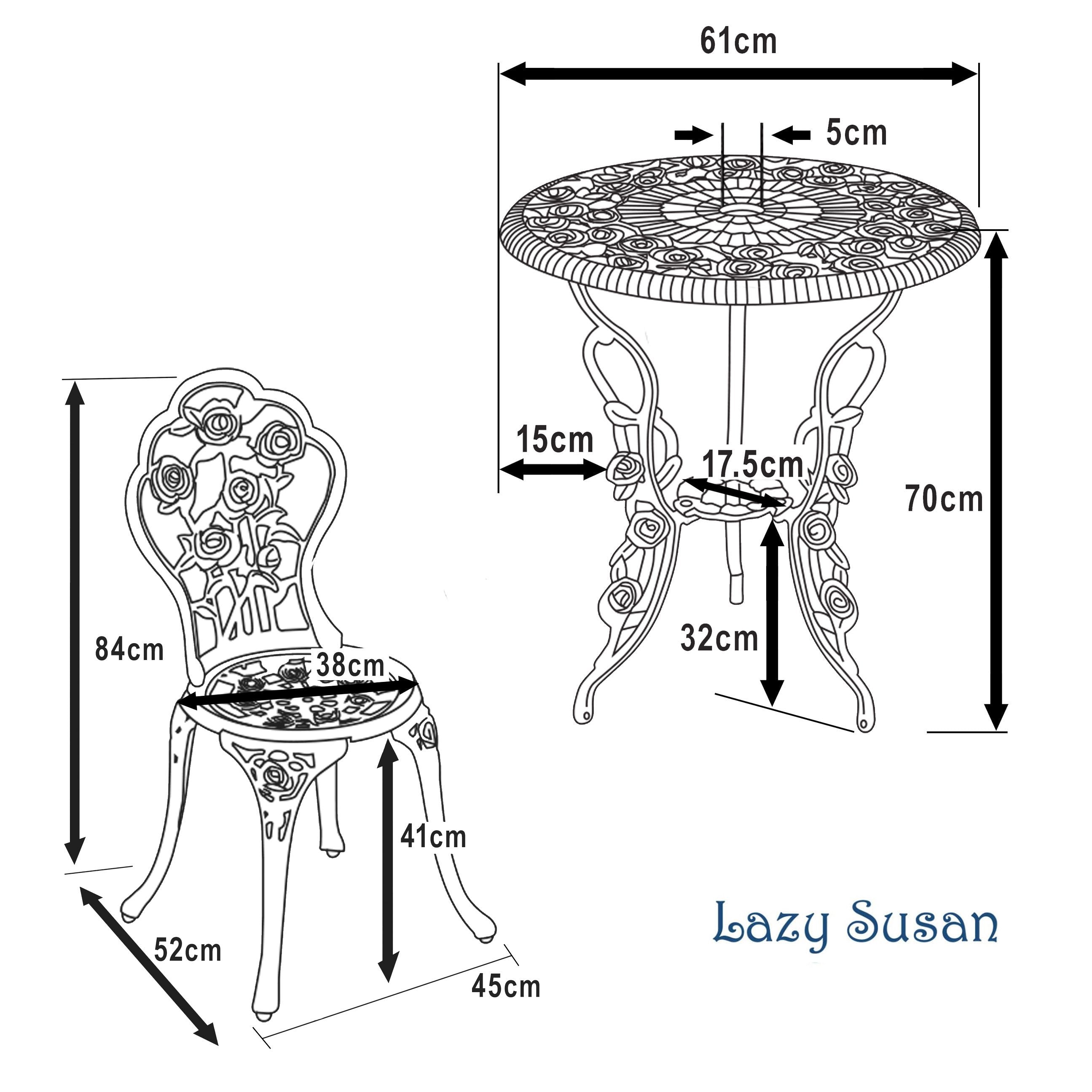 London rose 2-zits bistro tuinset