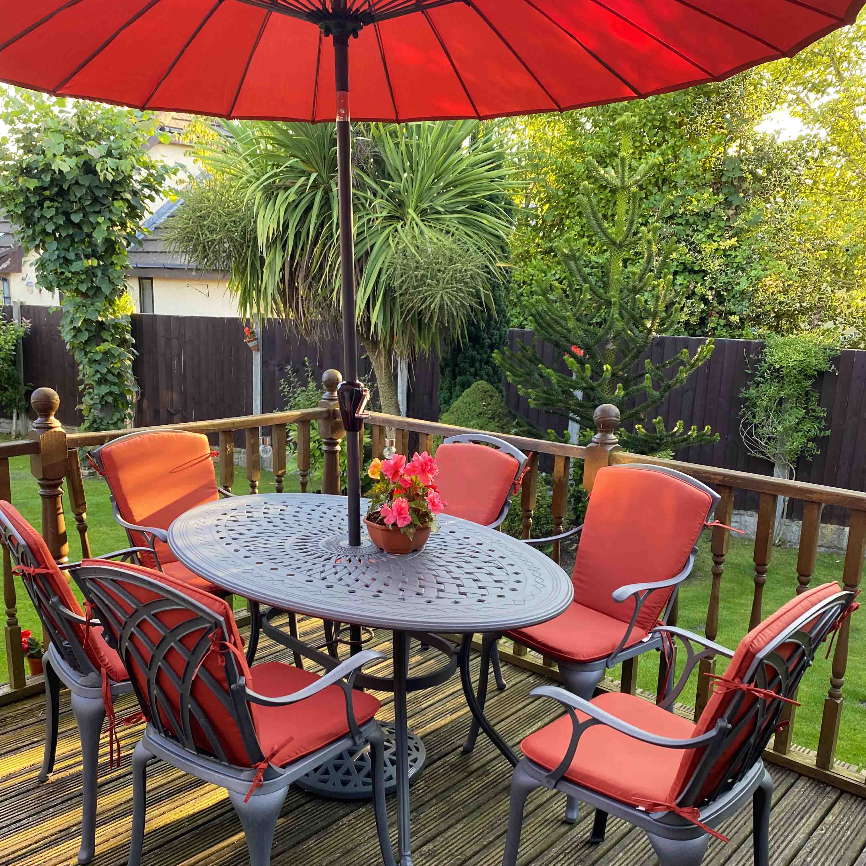 Emily tuintafel (6 persoons set)