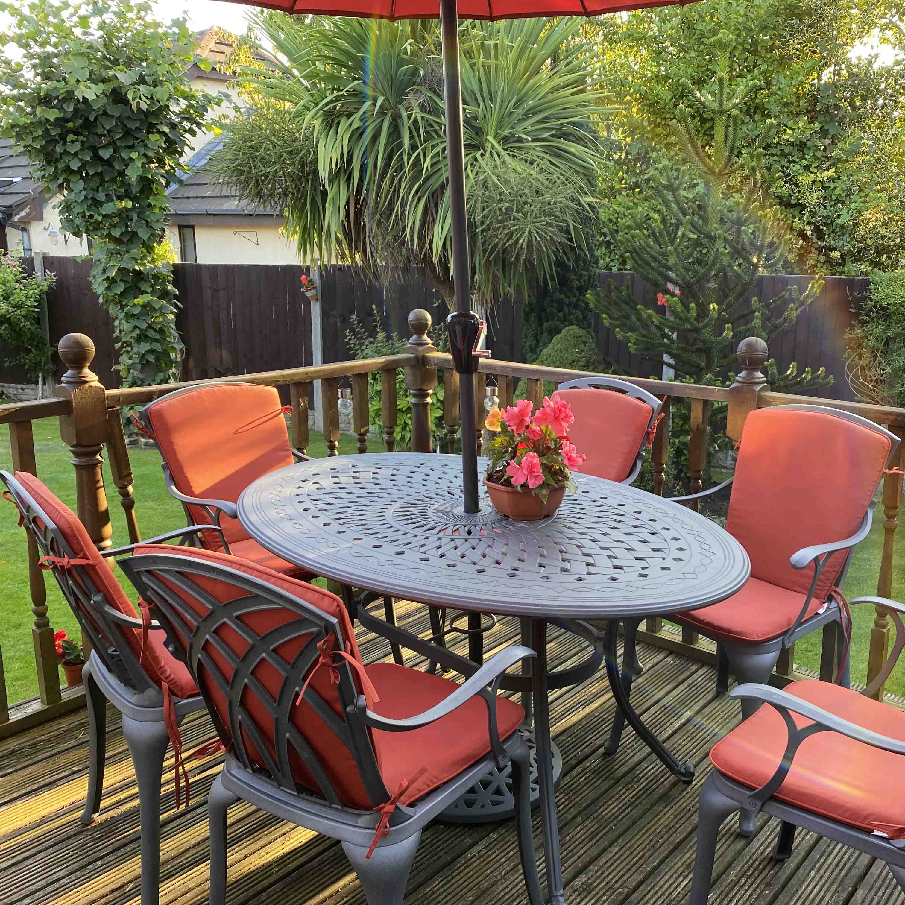 Emily tuintafel (6 persoons set)