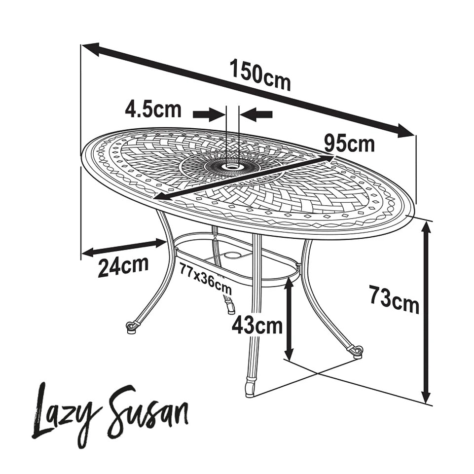 Emily Tuintafel (4 Persoons Set)