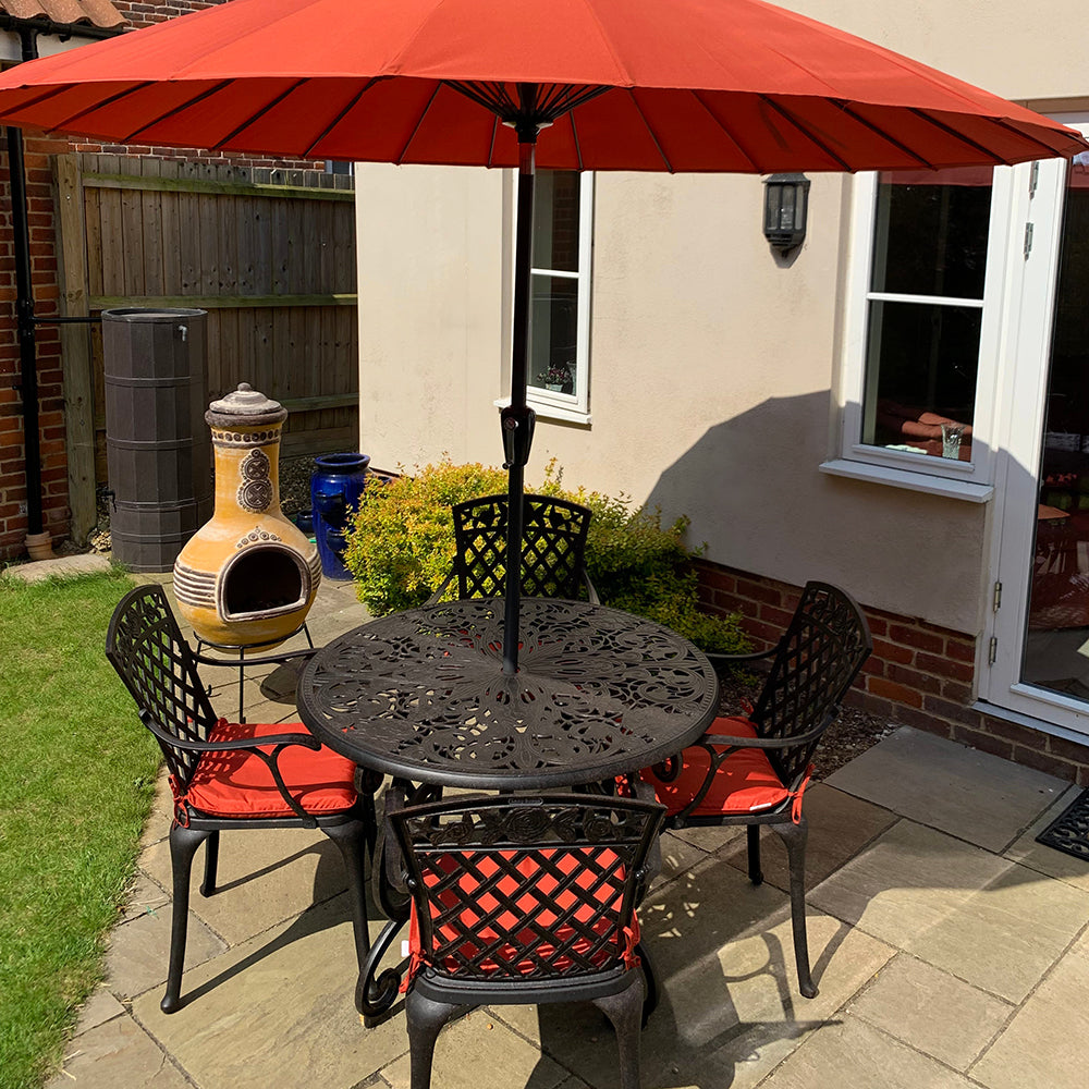 Flora tuintafel (4 persoons set)