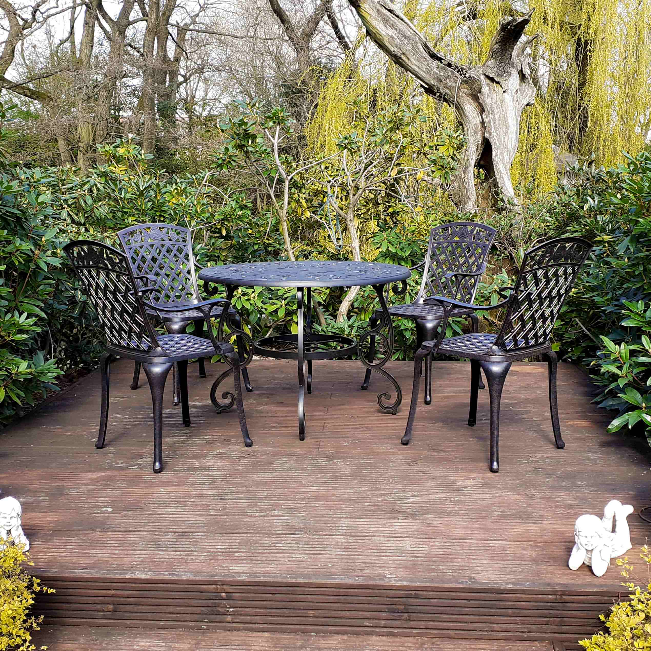 Flora tuintafel (4 persoons set)