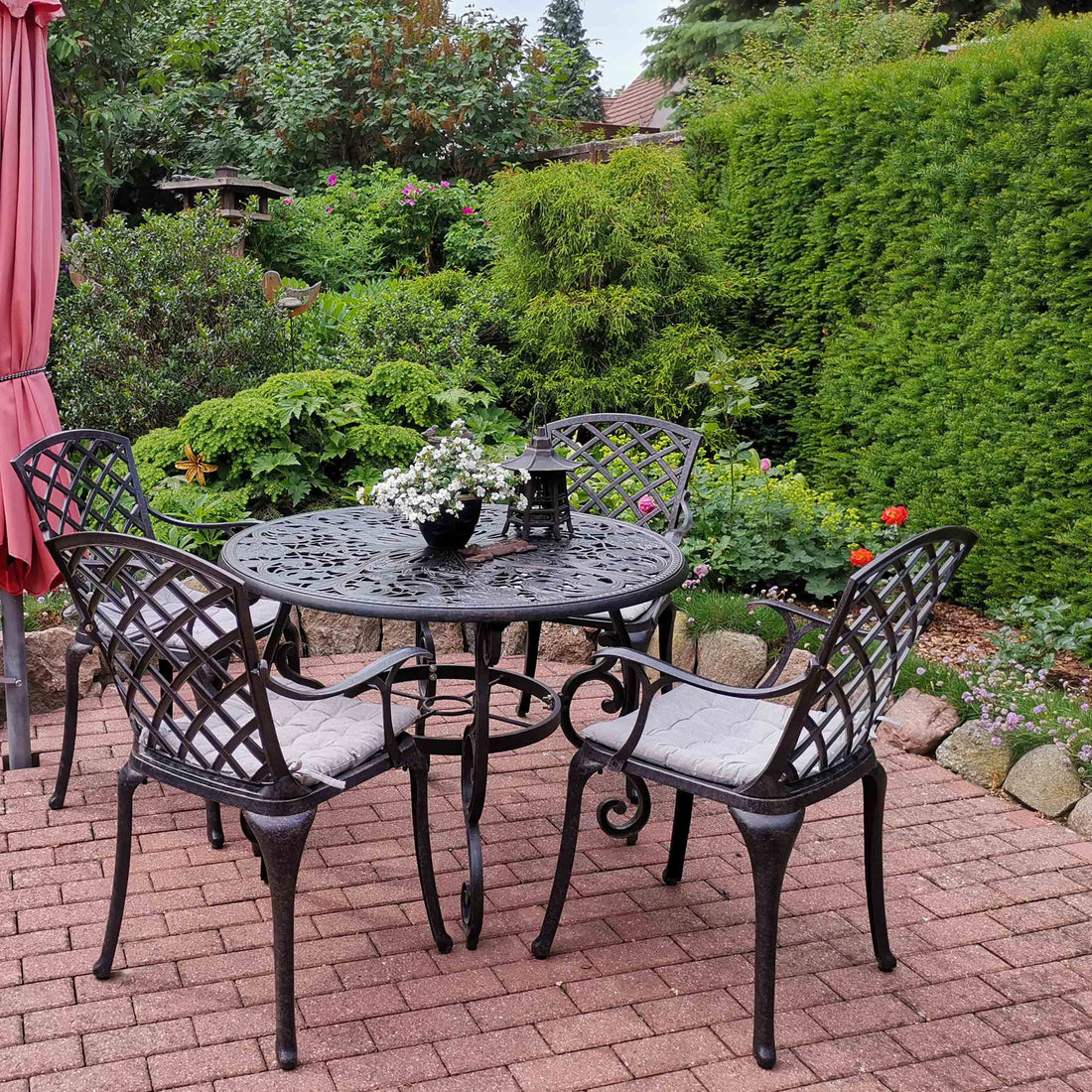 Flora tuintafel (4 persoons set)