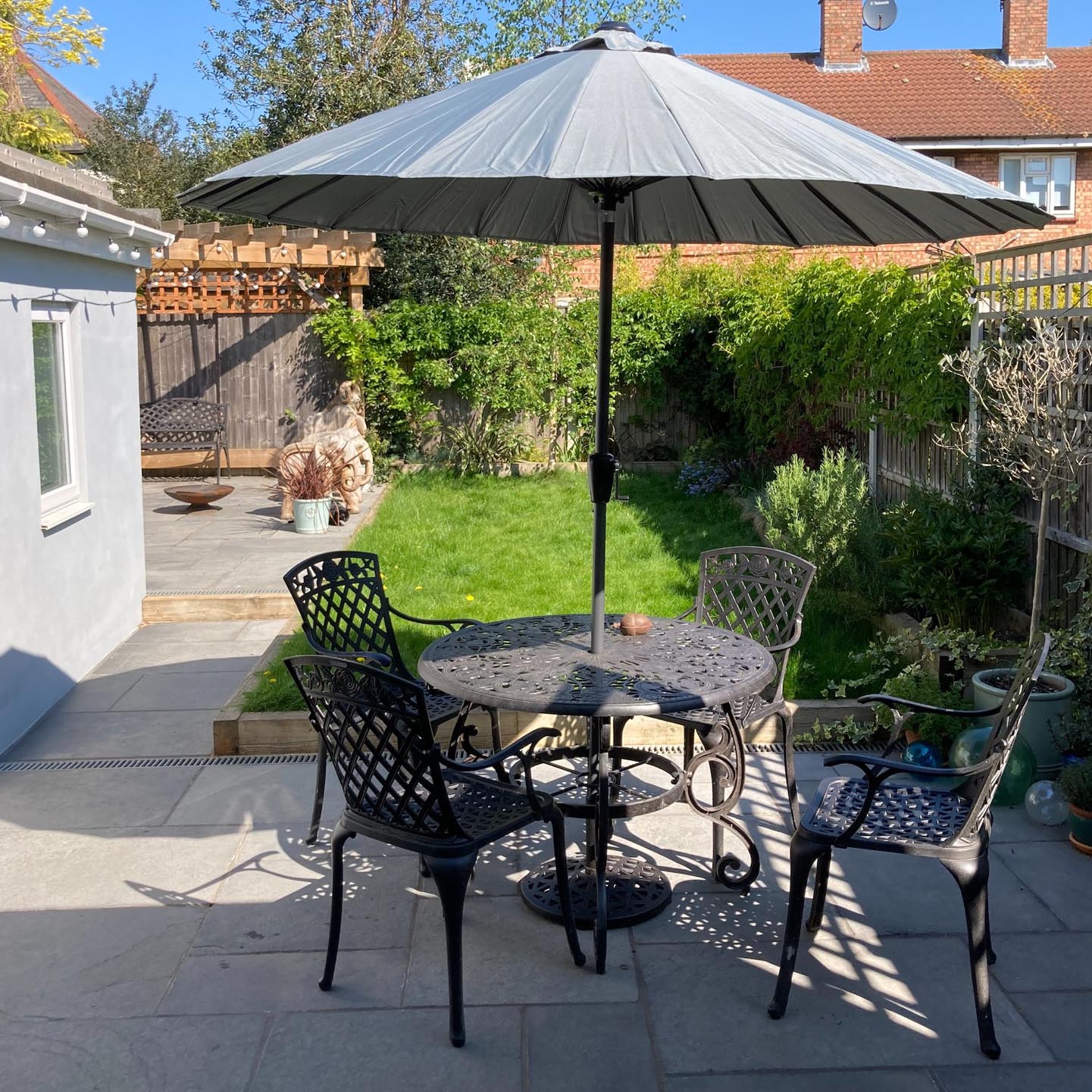 Flora tuintafel (4 persoons set)