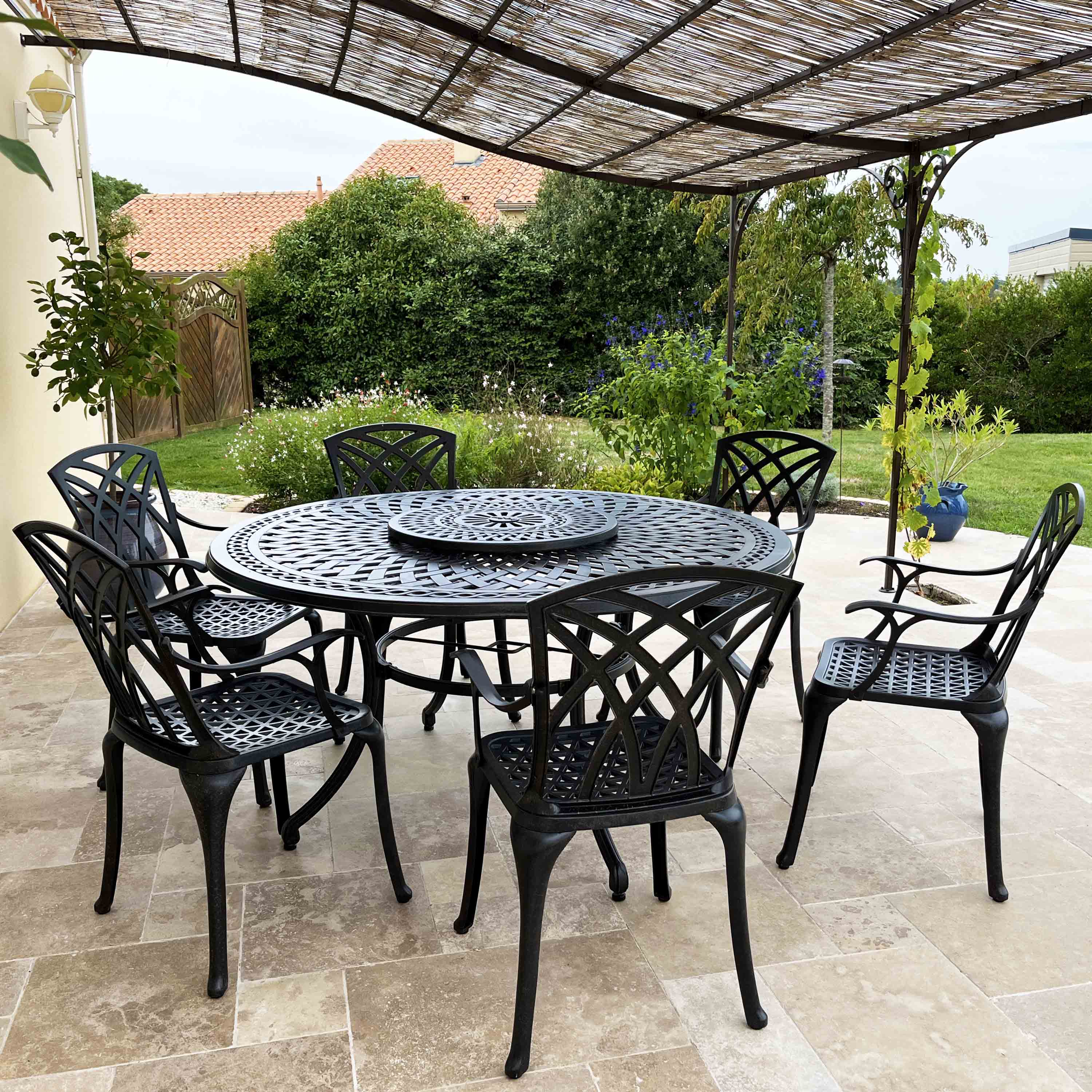 Frances tuintafel (6 persoons set)