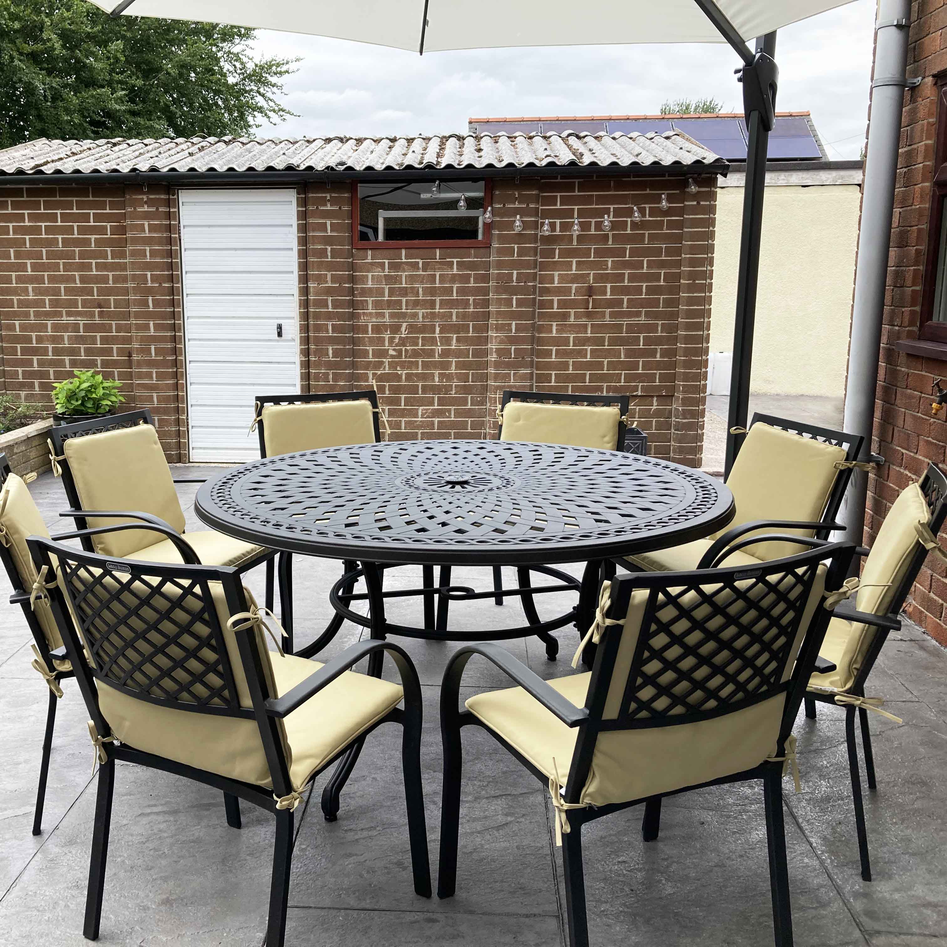 Frances tuintafel (8 persoons set)