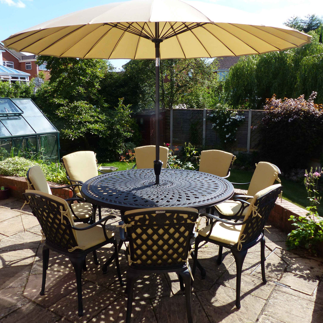 FRANCES 150cm Ronde aluminium Tuintafel