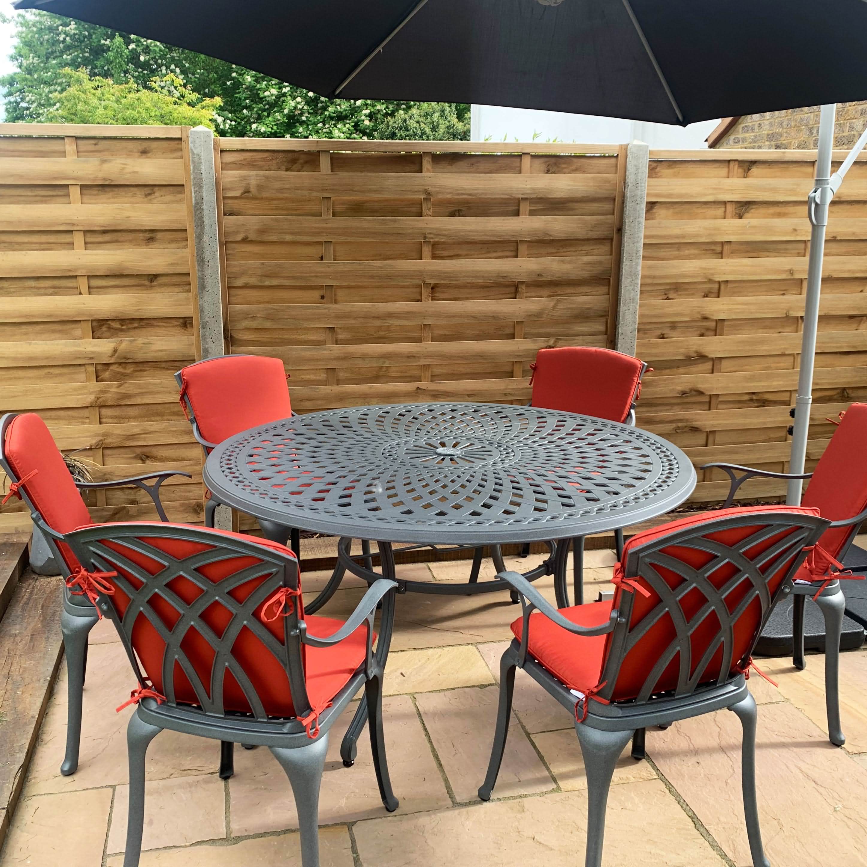 Frances tuintafel (6 persoons set)