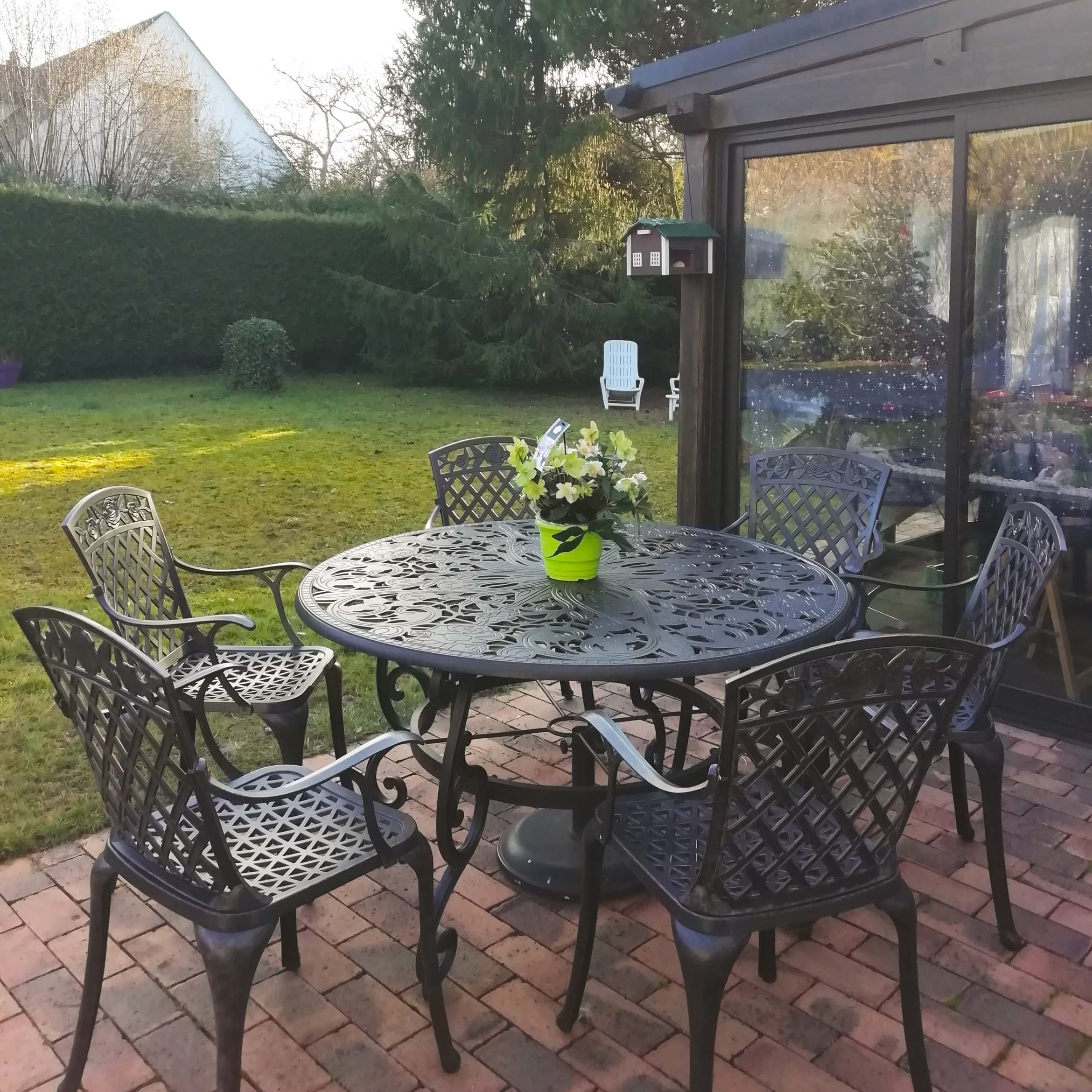 Joyce tuintafel (6 persoons set)