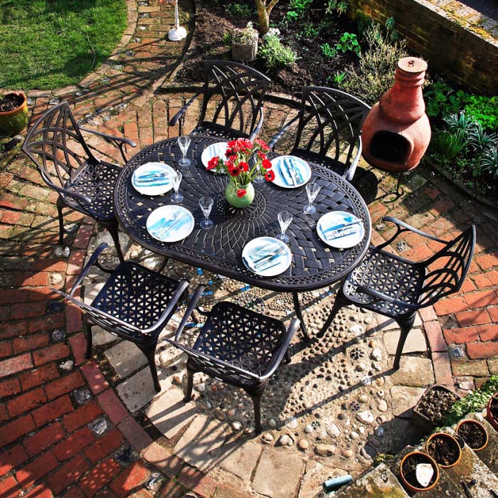 June tuintafel (6 persoons set)