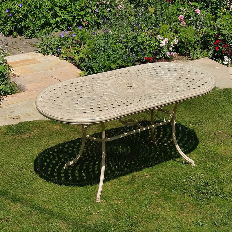 JUNE 95 x 150cm Ovaale Tuintafel van Aluminium