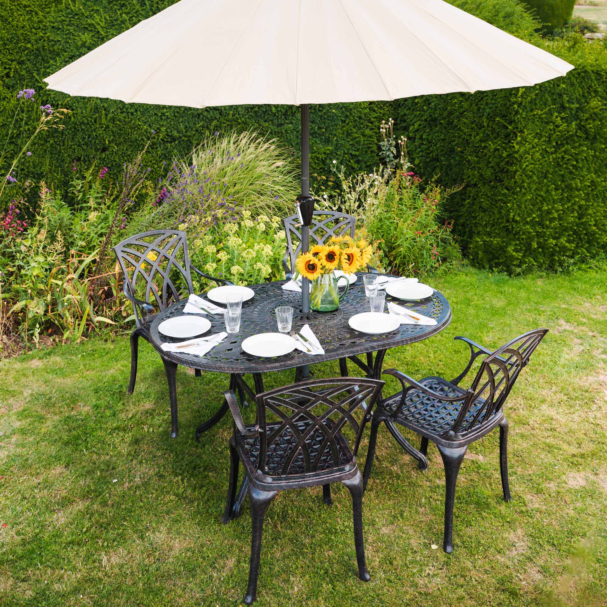 June tuintafel (4 persoons set)