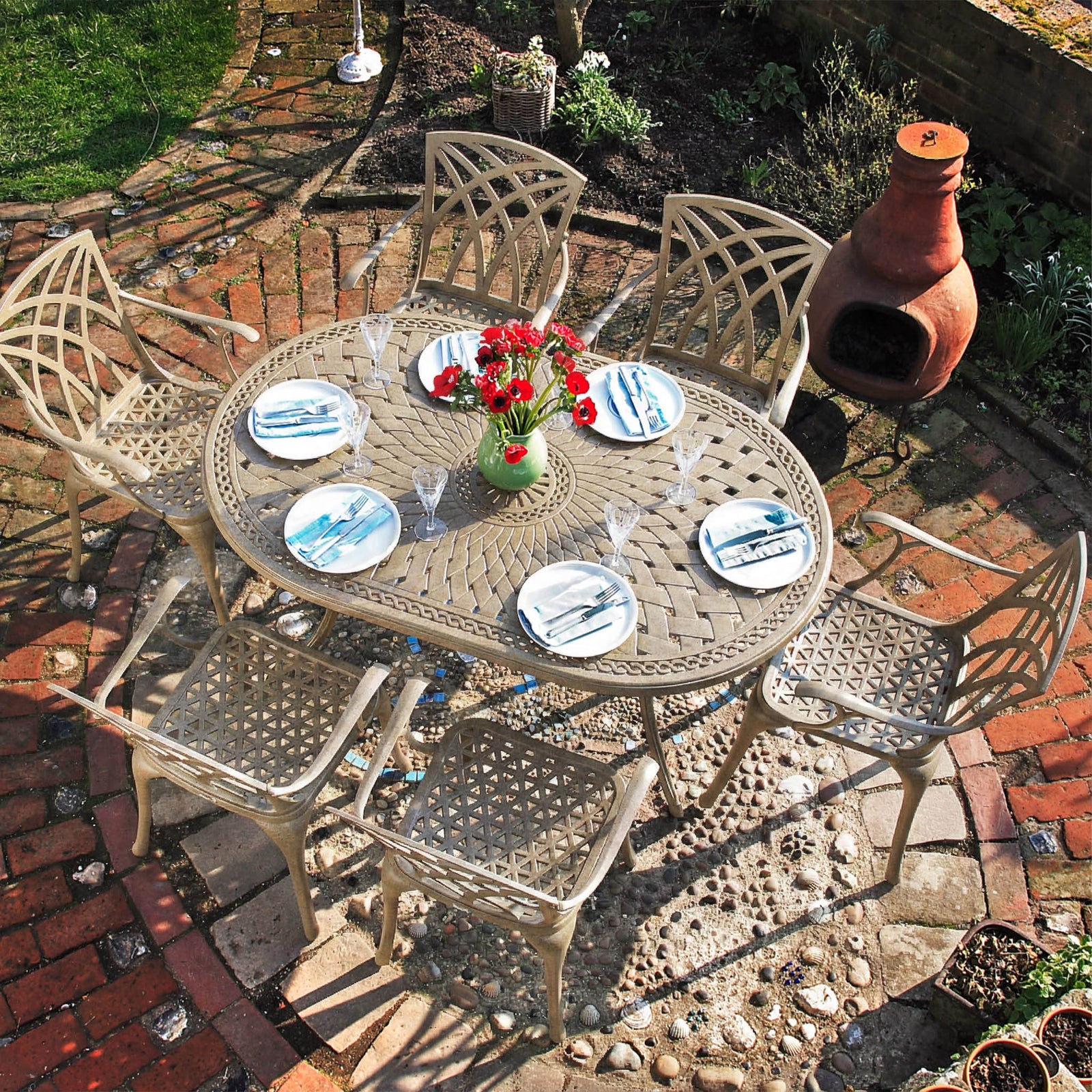 June Tuintafel (4 Persoons Set)