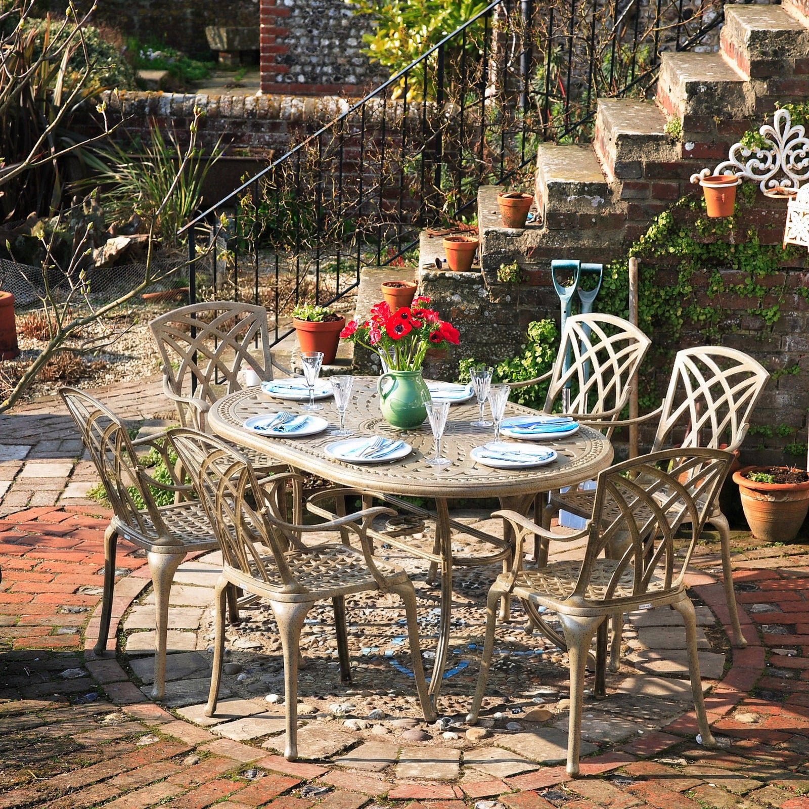 June Tuintafel (6 Persoons Set)
