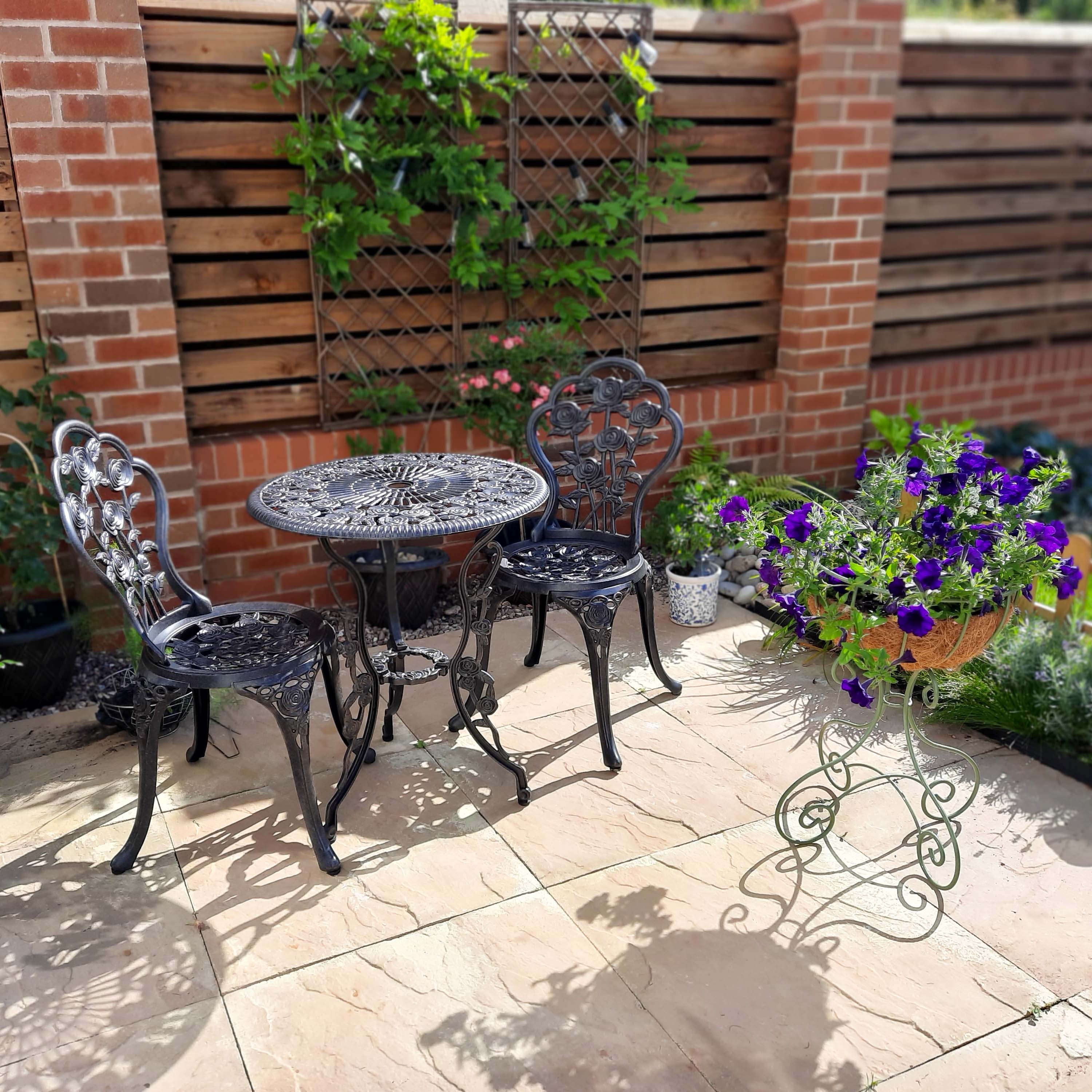 London rose 2-zits bistro tuinset