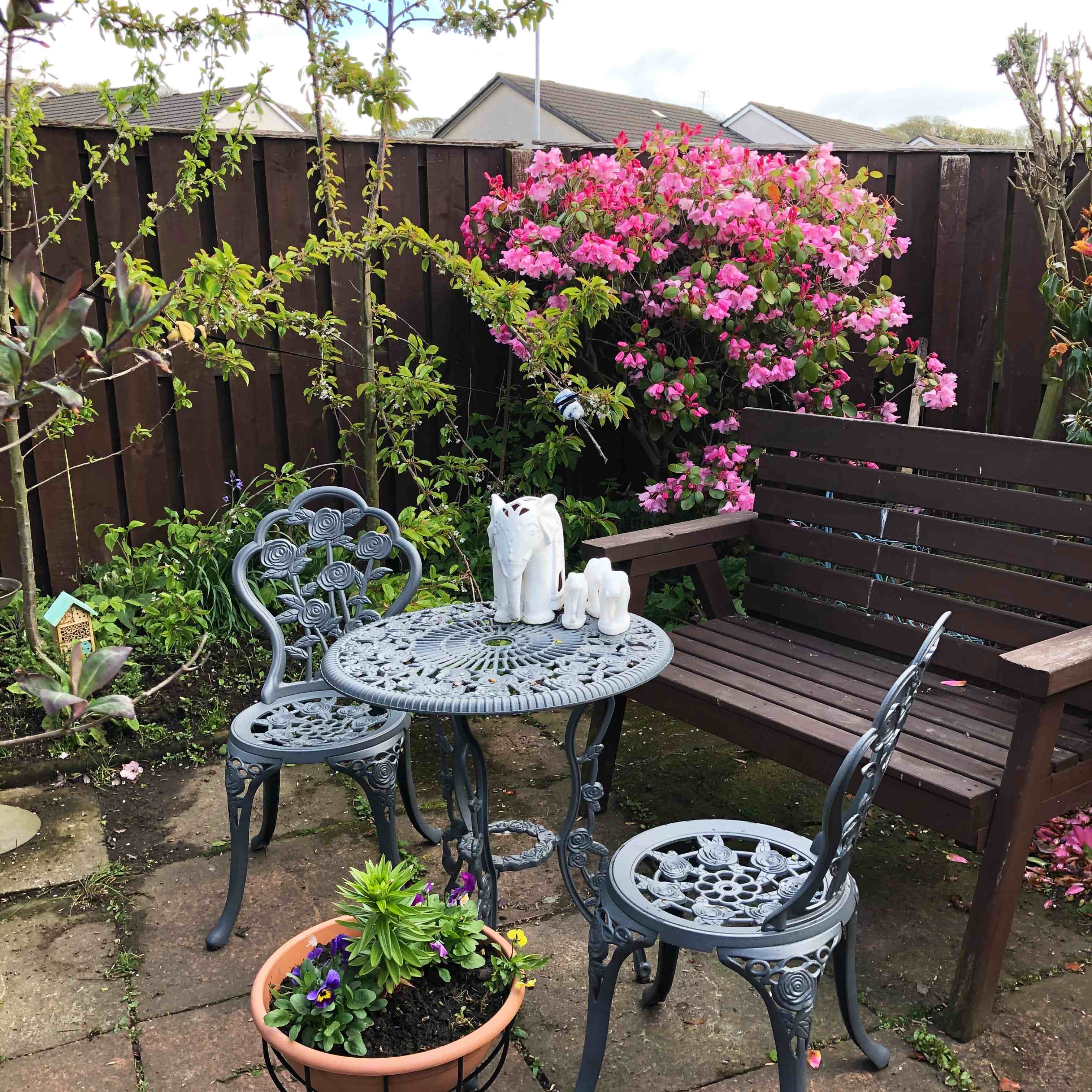 London rose 2-zits bistro tuinset