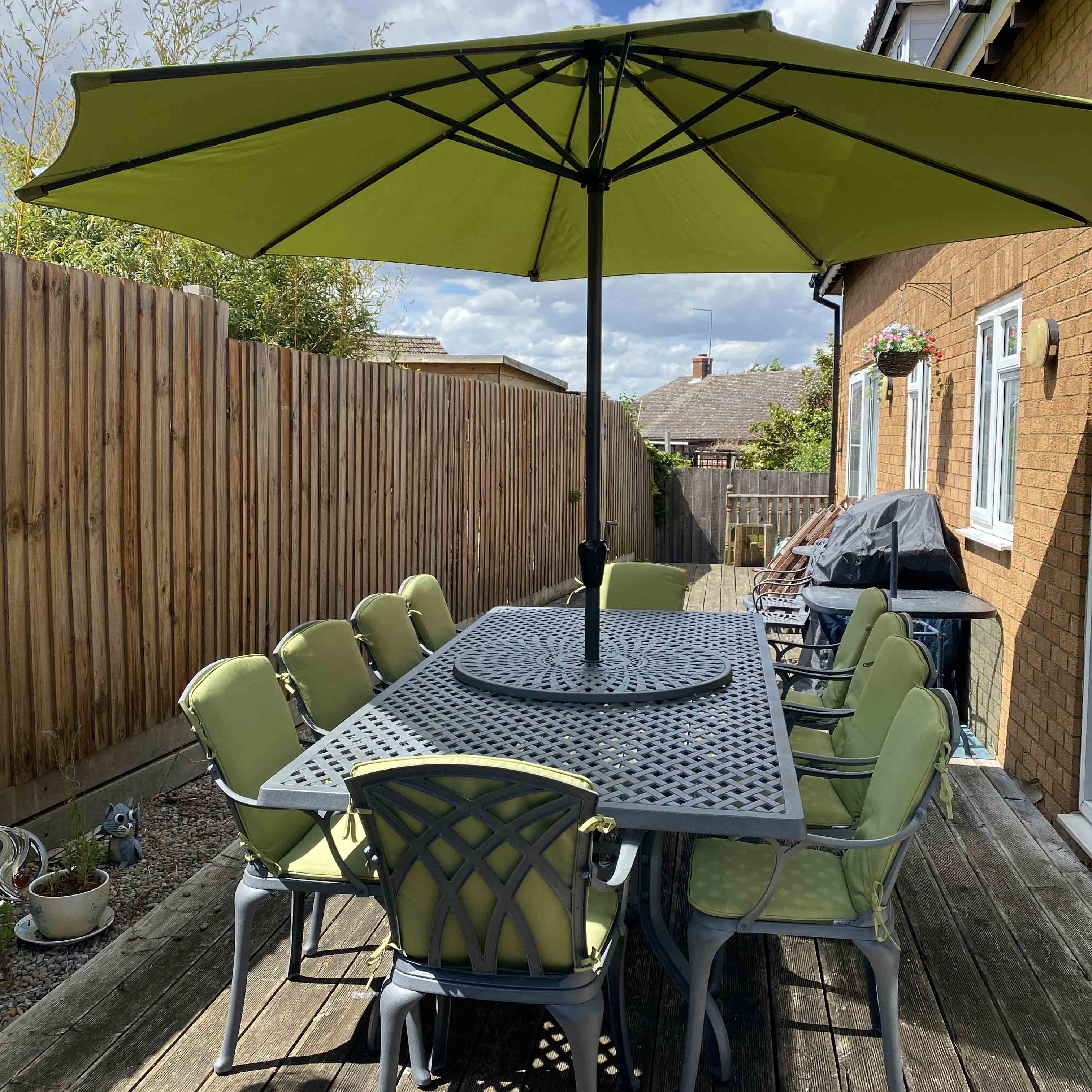 Wit Traliewerk Draaiplateau 90 cm