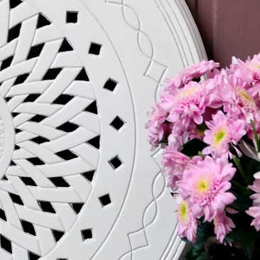 Wit Hedendaags Draaiplateau 80 cm