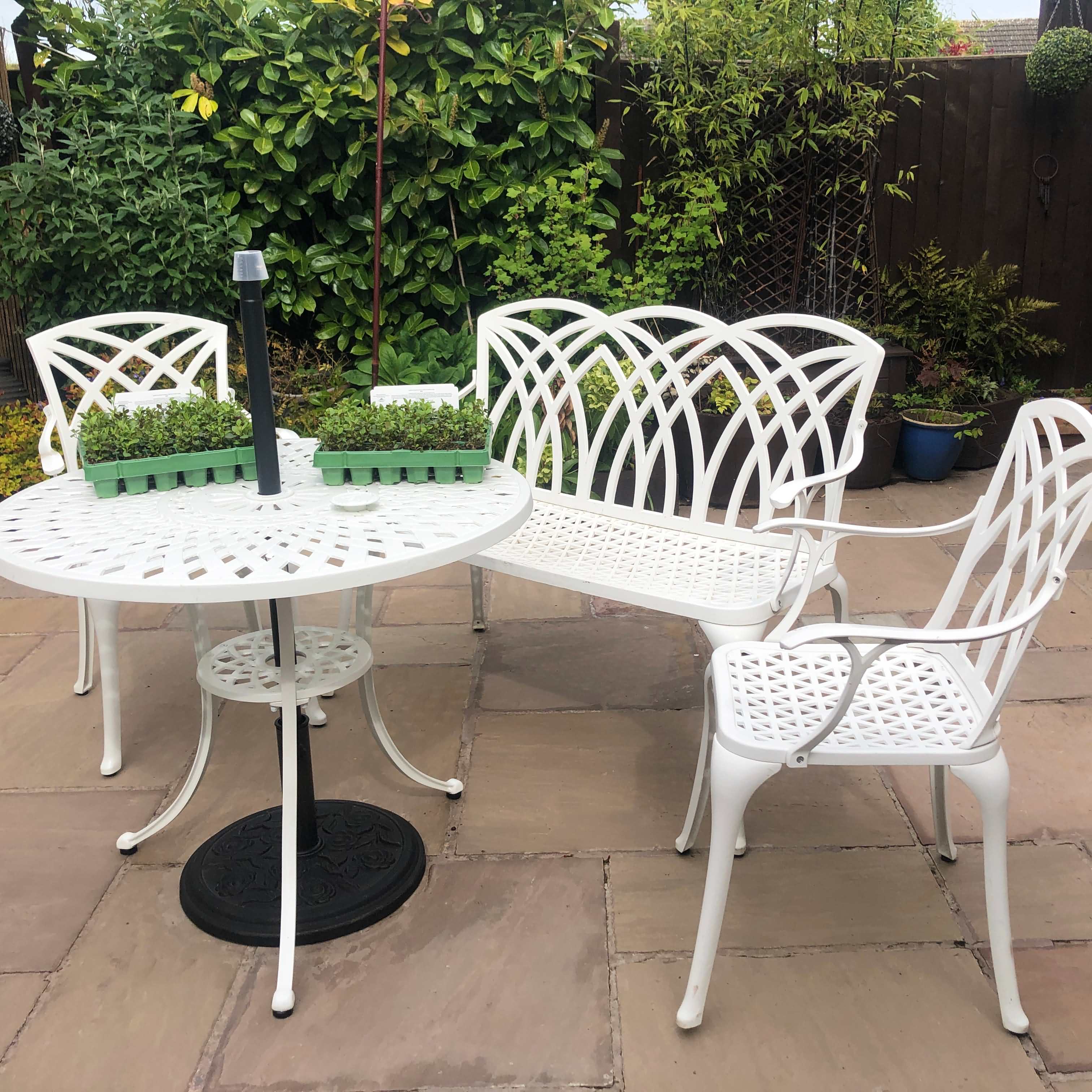 Mia tuintafel (4 persoons set)