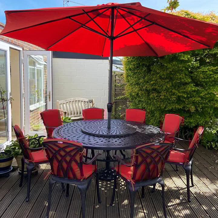 Olivia tuintafel (10 persoons set)