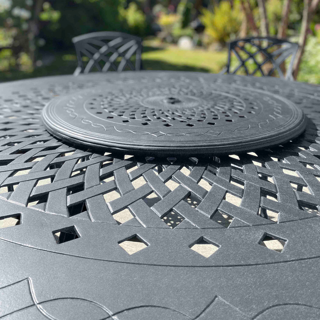 Leigrijs Traliewerk Draaiplateau 80cm