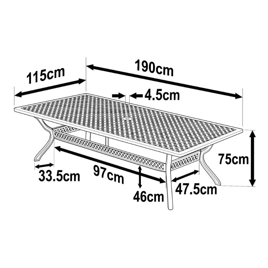 Sophia Tuintafel (14 Persoons Set)