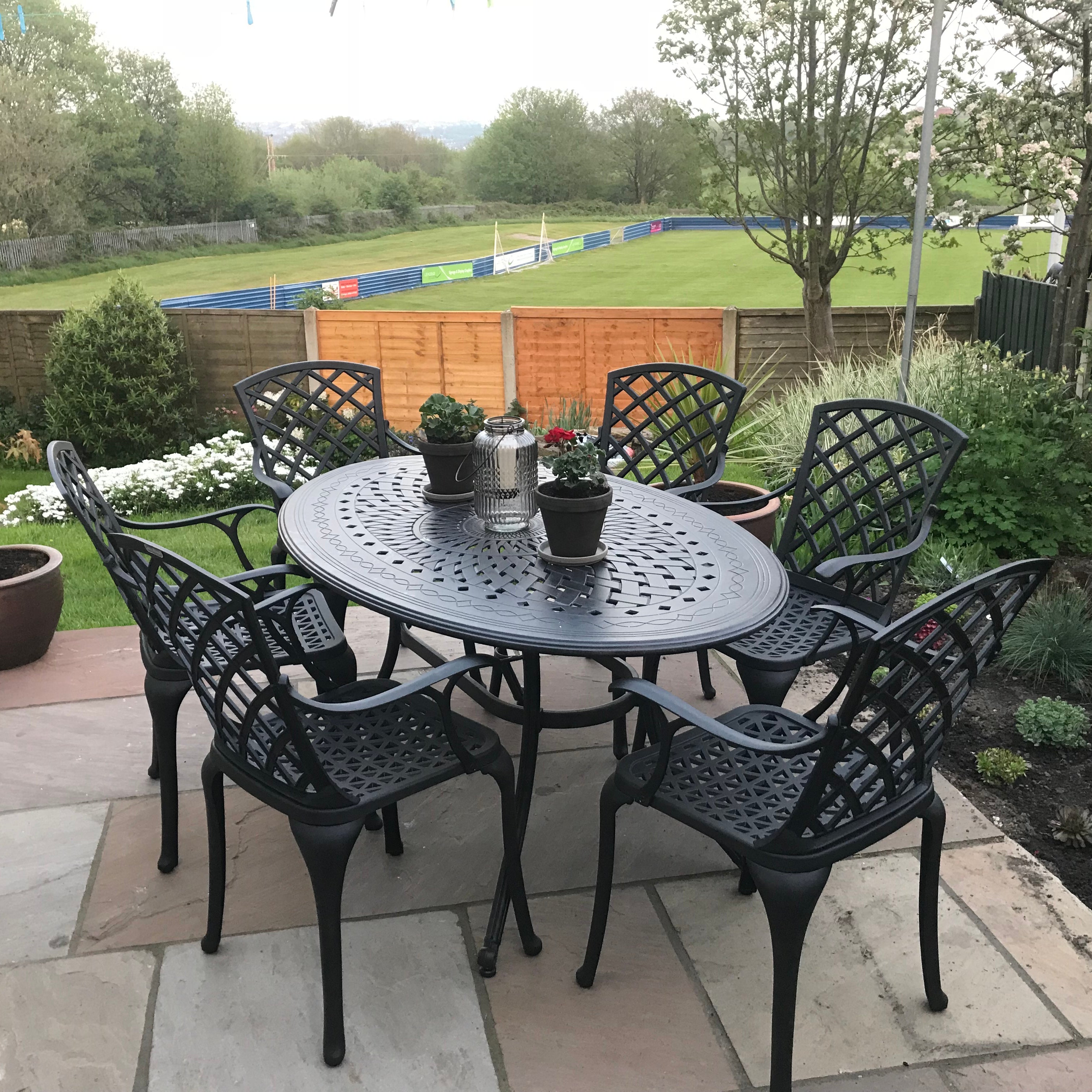 Charlotte tuintafel (6 persoons set)