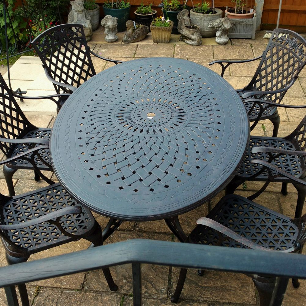 Charlotte tuintafel (6 persoons set)