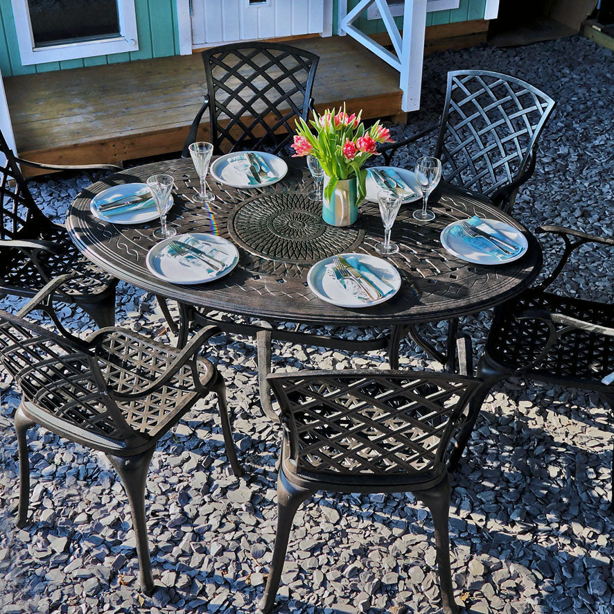 Emily tuintafel (6 persoons set)