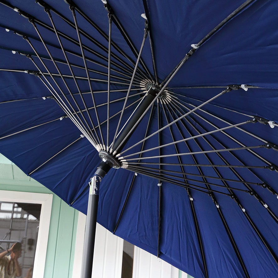 marineblauwe Parasol 2,7m - Blauw