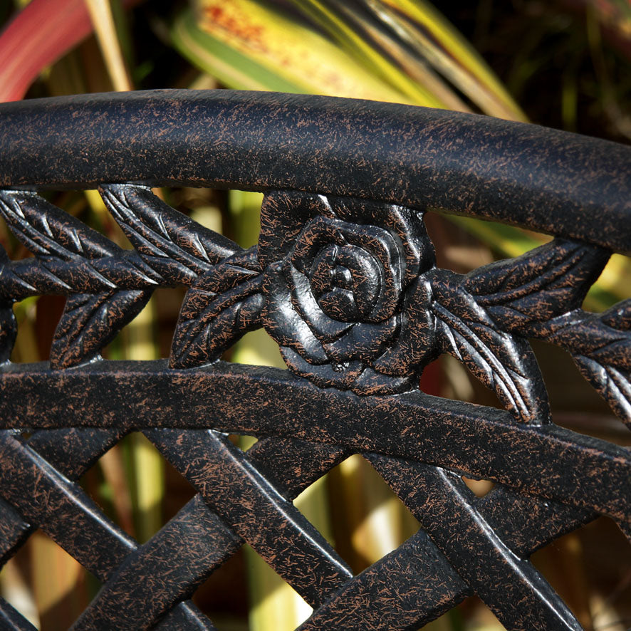 Rose Aluminium Tuinbank