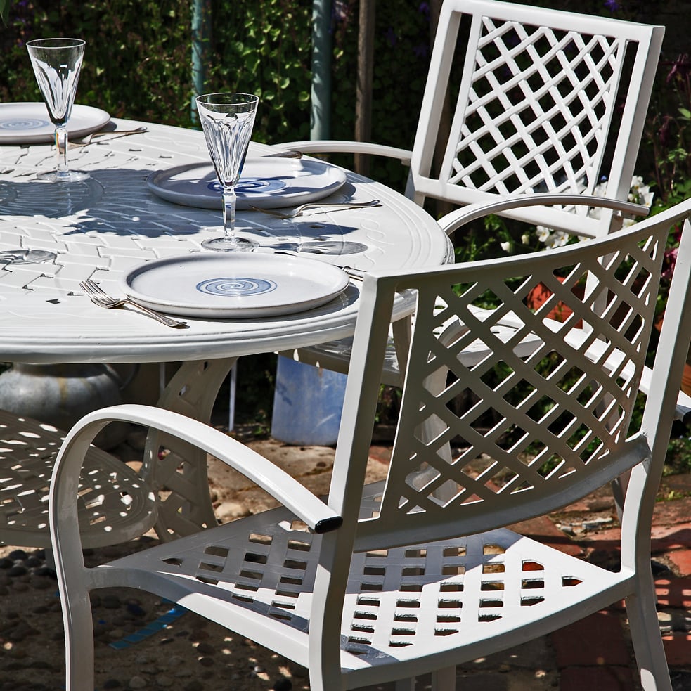Gloria Table - White (8 seater set)