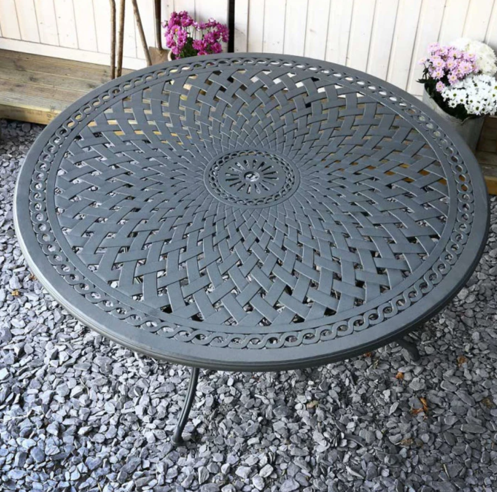 OLIVIA 180cm Round Cast Aluminium Patio