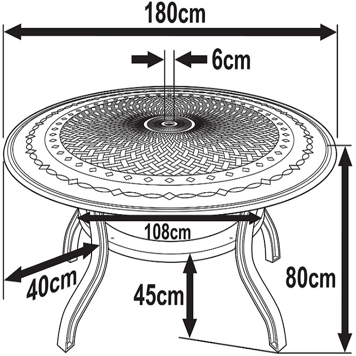Rosie tuintafel (8 persoons set)