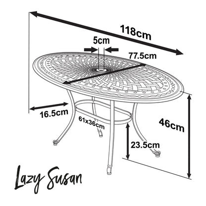 Bella tuintafel (4 persoons set)
