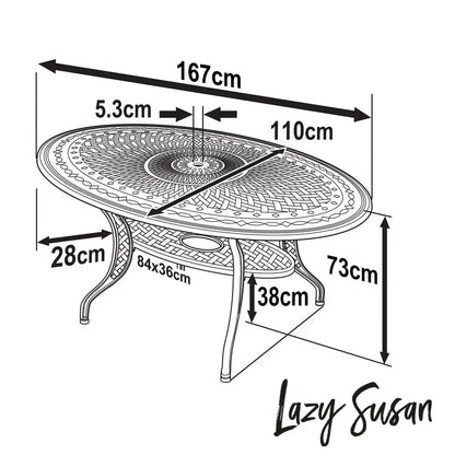 Charlotte Tuintafel (6 Persoons Set)