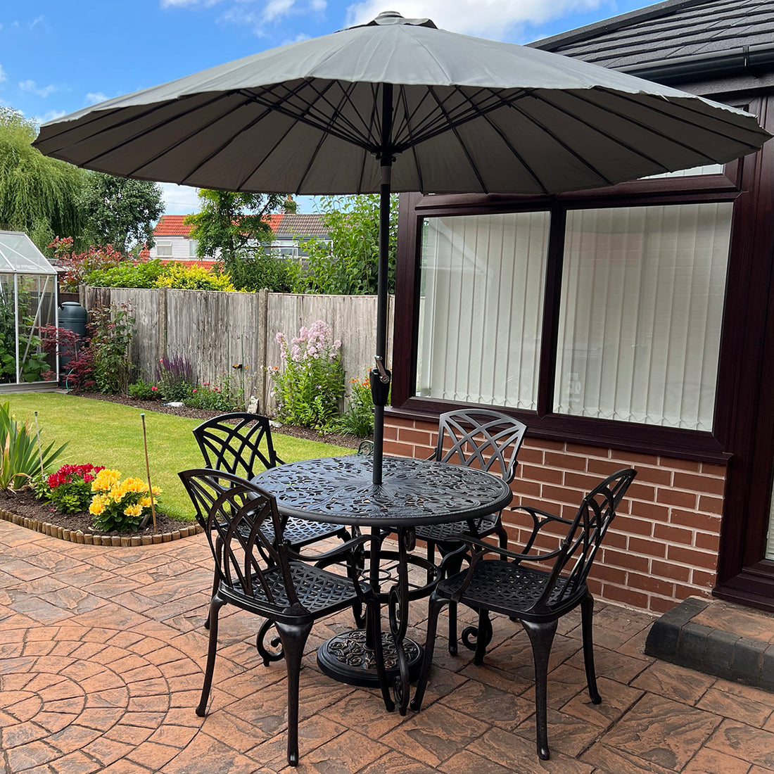 Flora tuintafel (4 persoons set)